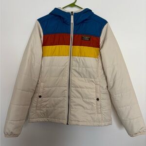L.L. Bean Multicolor Puffer Jacket